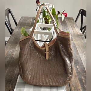 Stella & Dot Riviera Metallic Tote